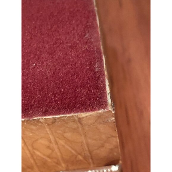 Vintage Italian Marble Tortoiseshell Look Hinged Box Silver-Tone Trim Jewelry Tr - Picture 14 of 16